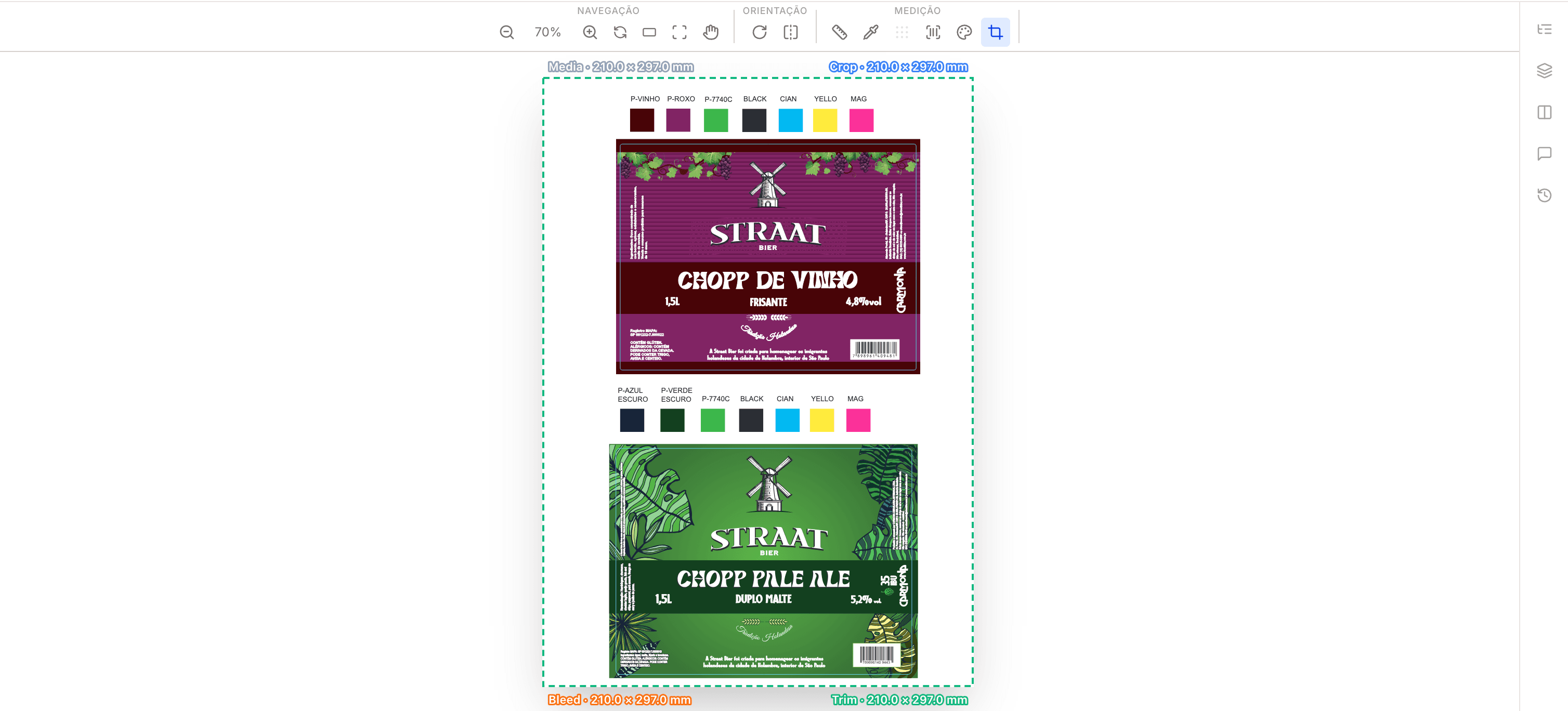 Barcode label validation in eyeView